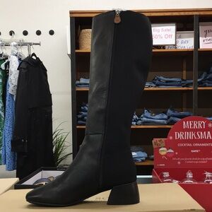 Gently souls leather Black Knee-High Boots